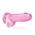 **Nina - Naturally Yours 7" Transparent Pink Realistic Testicle Dildo [1]