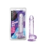 **Nina - Naturally Yours Realistic Testicular Dildo 7" Clear Purple [5]