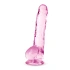 Naturally Yours 8" Clear Pink Jelly Dildo [2]