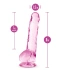 Naturally Yours 8" Clear Pink Jelly Dildo [4]