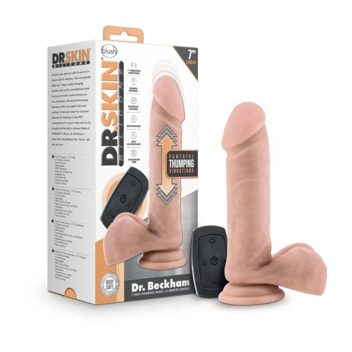 **Nina - Realistic dildo with vibrating thrusts and remote control Dr. Beckham 7" [6]