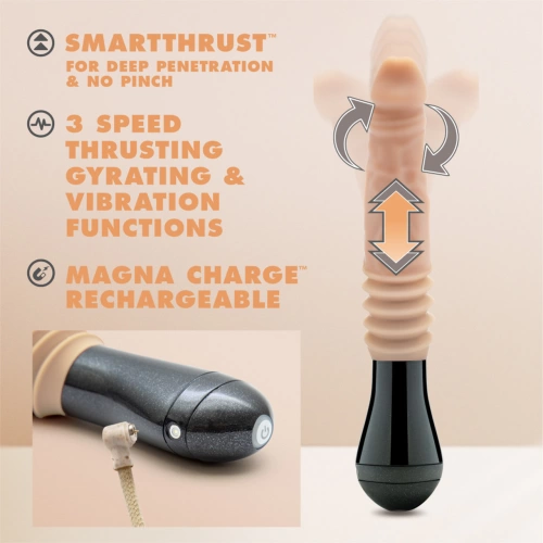 Dilyana - Rechargeable realistic thrusting and rotating silicone dildo Dr. Knight [6]