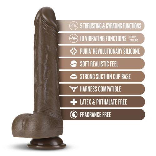Dilyana Rechargeable Realistic Thrusting Silicone Dildo with Remote Dr. Murphy brown [4]