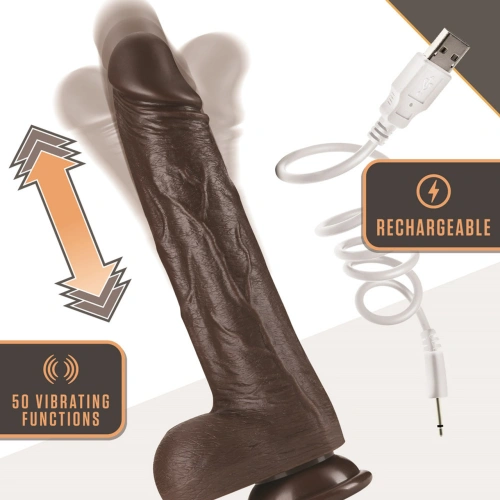 Dilyana Rechargeable Realistic Thrusting Silicone Dildo with Remote Dr. Murphy brown [6]