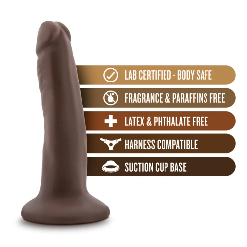 A small realistic dildo Dr. Skin 5.5" chocolate [5]