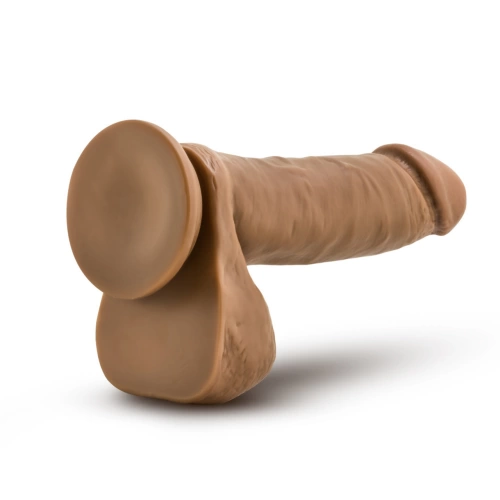 **Nina - Realistic Testicle Dildo Dr. William 8" Mocha [3]