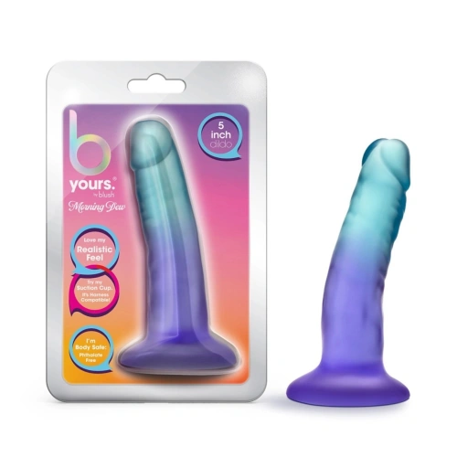 Morning Dew small realistic jelly dildo [5]
