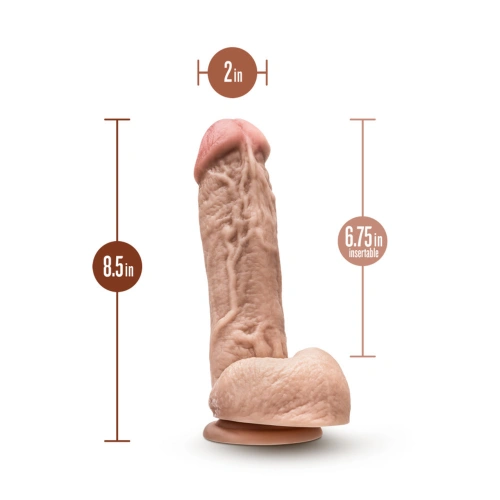 **Nina - Realistic Testicle Dildo Dr. Skin Mr.D 8.5" [3]