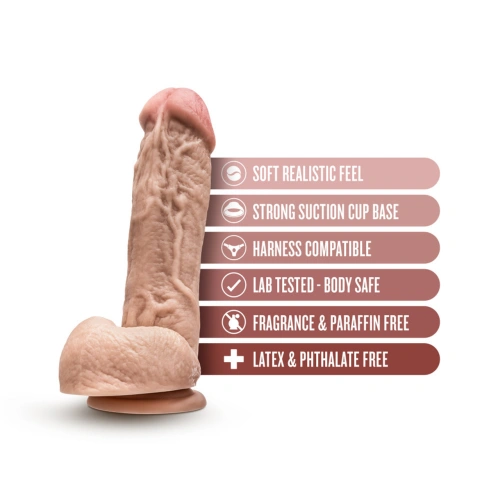 **Nina - Realistic Testicle Dildo Dr. Skin Mr.D 8.5" [4]