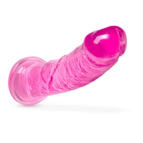 **Ralitsa Roar n' Ride 8" Realistic Curved Jelly Dildo in Pink [1]