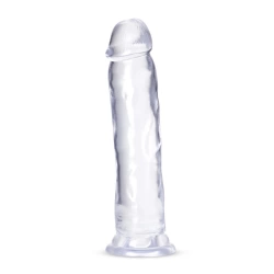 B Yours Thrill n' Drill Realistic Dildo 9" Clear