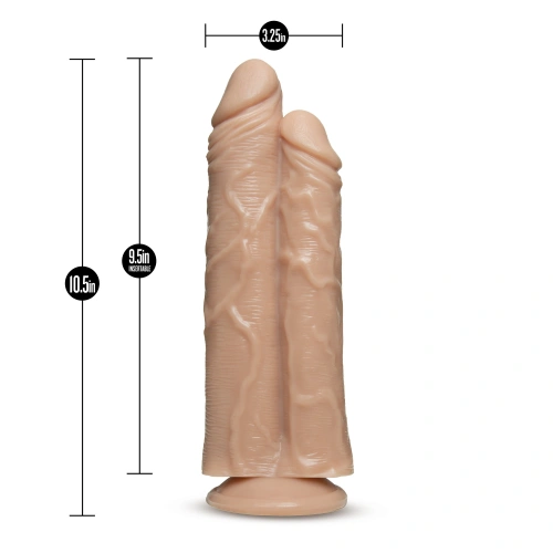 Big realistic double dildo Dr. Double Stuffed Flesh [2]