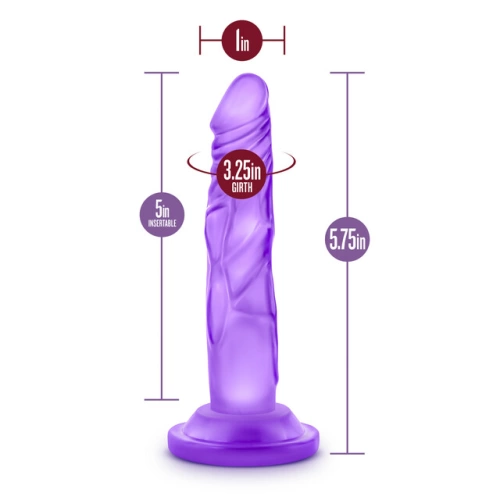 Naturally Yours mini vacuum base dildo purple [5]