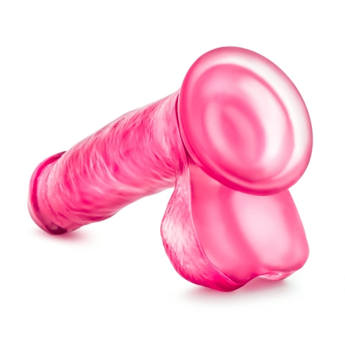 Flexible jelly dildo with testicles Sweet and Hard [3]
