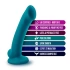 Soft flexible silicone dildo Reina blue [5]