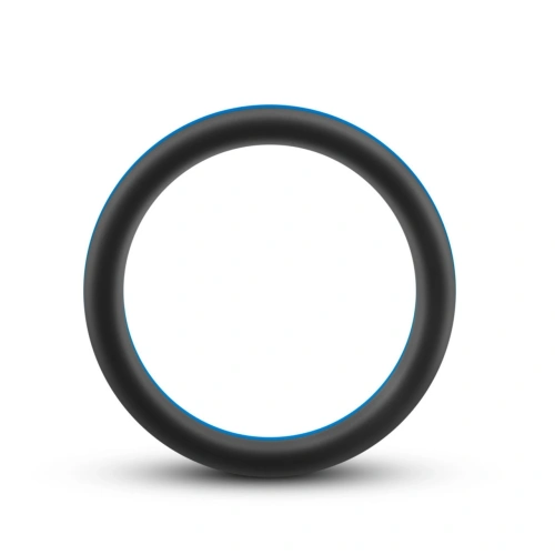 Nina - Performance Pro silicone flat penis ring black-blue [1]