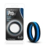 Nina - Performance Pro silicone flat penis ring black-blue [4]