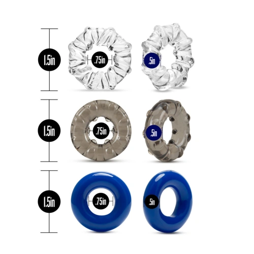 Set of three Stay Hard penis rings [3]