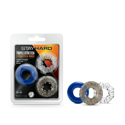 Set of three Stay Hard penis rings [5]