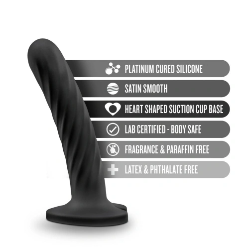 Temptasia Twist heart vacuum base silicone dildo size M [3]