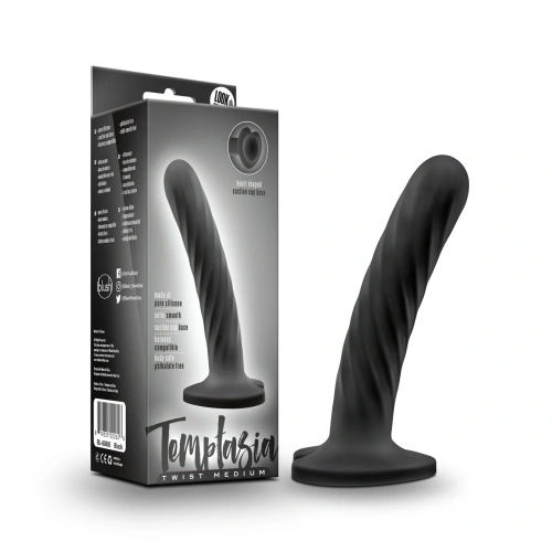 Temptasia Twist heart vacuum base silicone dildo size M [4]