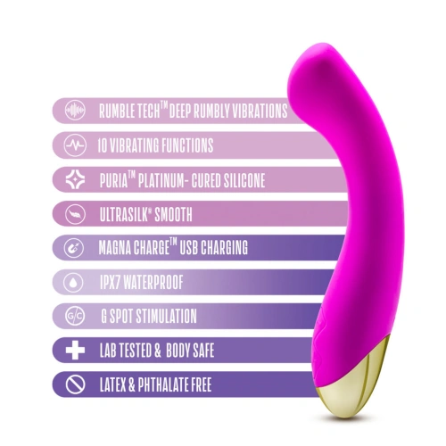 Rechargeable Silicone Vibrator Aria Bangin ' [3]