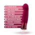 **Nina - Oh My Gem Classy Red Garnet Crystal Rechargeable Warming Vibrator [3]