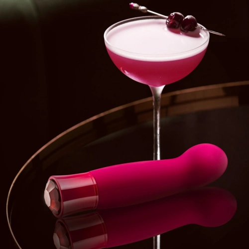 **Nina - Oh My Gem Classy Red Garnet Crystal Rechargeable Warming Vibrator [7]