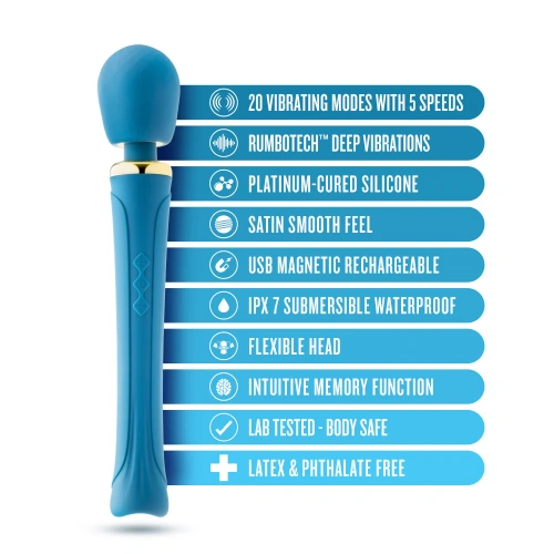 Blush Dianna Powerful Rechargeable Silicone Wand Massager [8]
