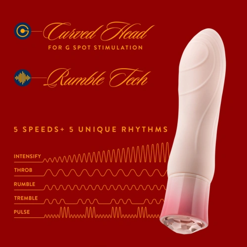 **Nina - Rechargeable warming vibrator with Oh My Gem Elegant morganite crystal [4]