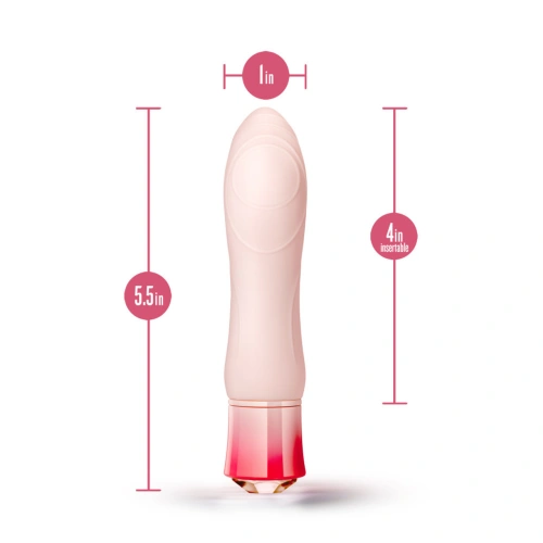 **Nina - Rechargeable warming vibrator with Oh My Gem Elegant morganite crystal [6]