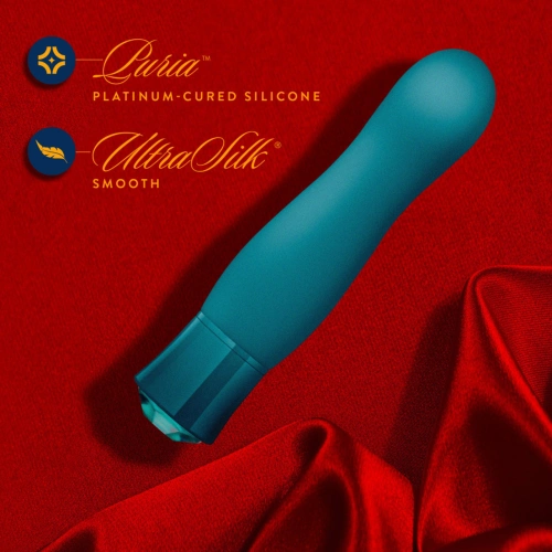 **Nina - Rechargeable Warming Vibrator with Oh My Gem Fierce Blue Topaz Crystal [8]
