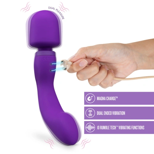 Nina - Rechargeable 2 in 1 vibrator and Wand Massager Dual Sense [6]