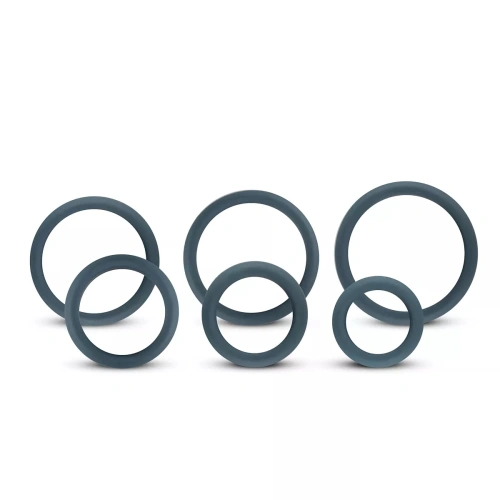 Set of 6 flat silicone Boners penis rings [1]