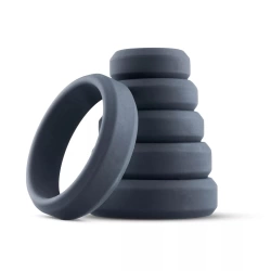 Set of 6 flat silicone Boners penis rings