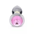 Pink Gem Glass M Butt Plug with pink crystal [1]