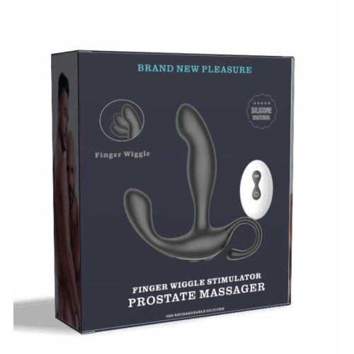 Rechargeable Silicone Prostate Stimulator with Finger Wiggle Remote [12]