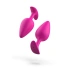 Magenta silicone butt plug [2]