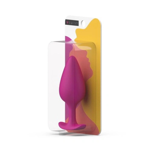 Magenta silicone butt plug [3]