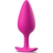 Magenta silicone butt plug