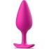 Magenta silicone butt plug
