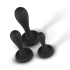 **Nina - Set of 3 butt kickers silicone anal dilators black [1]