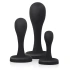 **Nina - Set of 3 butt kickers silicone anal dilators black