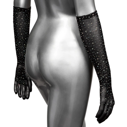 Dilyana- Long Mesh Gloves with Radiance Crystals [4]