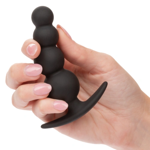 Silicone Anal Toy - Small Rosary Calexotics Beaded Plug [4]