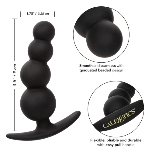 Silicone Anal Toy - Small Rosary Calexotics Beaded Plug [6]