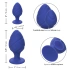 Set of 2 silicone anal dilators Cheeky blue [10]