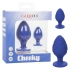 Set of 2 silicone anal dilators Cheeky blue [12]