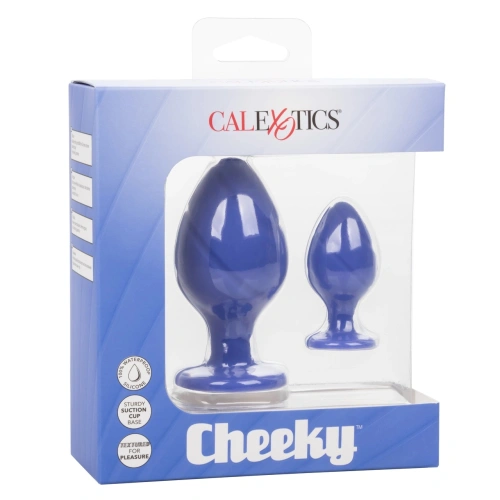 Set of 2 silicone anal dilators Cheeky blue [13]