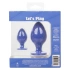 Set of 2 silicone anal dilators Cheeky blue [14]